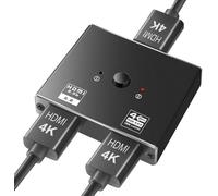 Commutateur HDMI 2.0 2 entrées 1 sortie Répartiteur HDMI 4K 1 entrée 2 sorties