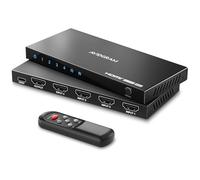 Commutateur HDMI 2.1 4 en 1 Sortie 8K 60 Hz 4:4:4, commutateur AVIDGRAM 4 Ports avec télécommande Infrarouge, sélecteur Automatique 4K 120 Hz 48 Gbit/s, Compatible avec Xbox Series X, PS4 Pro, PS5