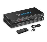 Commutateur HDMI 2.1 eARC 4K 120Hz 4x1 Extracteur Audio VRR ALLM HDCP2.3 ARC HDR10 Optique SPDIF et Sortie Audio 3,5mm Switch HDMI 4 IN 1 OUT Télécommande IR Dolby Digital EDID pour PS5 XBOX NVIDIA AM