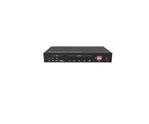 Commutateur HDMI 2x1 avec USB-C - Hub de Présentation 4K 60Hz, HDR10, Dolby Vision, HDCP 2.2, Chargement 40W, Contrôle RS232, Boutons Frontaux, Auto Switch, Port USB 3.0