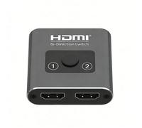 Commutateur HDMI 2x1 ou 1x2 Switch HDMI et Splitter 4K@60Hz 2 Entrées 1 Sortie ou 1 Entrée 2 Sorties