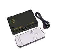 Commutateur HDMI 3 en 1 Sortie, 4K HD HDMI Switcher Splitter IR Remote Control HDMI Switch Box pour DVD, STB, pour PS3, PC, DV, pour Vidéoprojecteur DLP