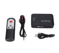 Commutateur HDMI, 3 entrées et 1 sortie : ports d'interface multimédia HD compatibles avec tous les formats audio disponibles pour une expérience