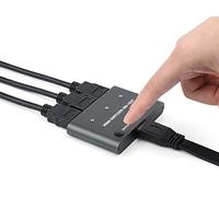 Commutateur HDMI 4K/2K (YCbCr420)@60Hz et 4K/2K@30Hz Switch HDMI 3 Entrées 1 Sortie Splitter HDMI, One-Click Switch, Support Raspberry Pi, PC, Smartphone
