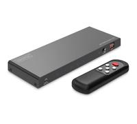 Digitus Commutateur HDMI DS-55335 4x1 8K60Hz HDMI 2.1 HDCP 2.3 Télécommande boîtier métallique LED