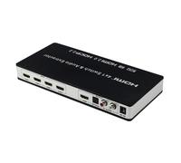 Commutateur HDMI 4x1 et répartiteur audio UHD 4K 3D HDMI 2.0 ARC Toslink+RCA