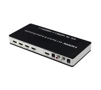 Commutateur HDMI 4x1 et répartiteur audio UHD 4K 3D HDMI 2.0 ARC Toslink+RCA