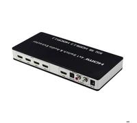 Commutateur HDMI 4x1 et répartiteur audio UHD 4K 3D HDMI 2.0 ARC Toslink+RCA COMMUTATEUR TV