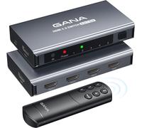 Commutateur HDMI 5 en 1 sortie 4K @ 60 Hz, répartiteur HDMI avec sélecteur à distance, compatible avec PS5/4, Xbox, Nintendo Switch, Roku, TV, Fire Stick