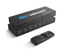INF Commutateur HDMI 7 entrées 1 sortie 4K @ 60 Hz, pour lecteur DVD PS5 PS4 Xbox