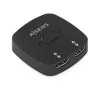 Commutateur HDMI AISENS Switch 4K60HZ 2 x 1 Noir