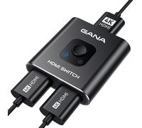 Commutateur Hdmi Bidirectionnel 4k@60 Hz,En Aluminium 2 En 1 Sortie,Hub Hdmi Manuel Compatible Avec Xbox Ps5/4/3 Lecteur Blu-Ray Fire Stick Roku
