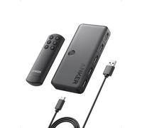 Commutateur HDMI,bidirectionnel 4K à 60 Hz,répartiteur HDMI métallique 4 en 1 avec voyants LED,Prend en Charge 3D,HDR,Dolby,DTS,Compatible avec Xbox,PS5,Roku,TV Stick,projecteur,etc