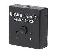 Commutateur HDMI Commutateur Bidirectionnel HDMI Portable Sortie 2 en 1 ou Sortie 1 en 2 avec Câble de Commutation HDMI Manuel Prise en Charge du Répartiteur HDMI 4K pour Ordinateur Portable DVD