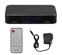Commutateur HDMI compatible HDR, commutateur HDMI 4x1, résolution 4K, télécommande infrarouge, transfert de signal, plusieurs ports HDMI,