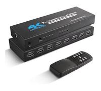 Commutateur HDMI - INF - 7x1 - 4K 60Hz - Compatible PS5/PS4/PS3 - Télécommande IR incluse