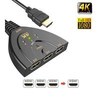 Commutateur HDMI - JUANIO - 3x1 - 1080p - Commutation automatique - 3 entrées / 1 sortie