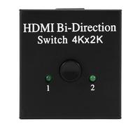 Commutateur HDMI manuel bidirectionnel 2 Ports 2x1/1x2, Hub HDCP Passthrough, prend en charge Ultra HD 4K 3D 1080P
