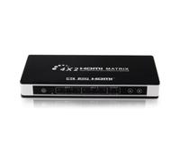 Commutateur HDMI Matrix 4x2 / Splitter UHD 4K2K 3D avec fonction EDID