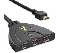 Commutateur HDMI - Maxesla - 3 Entrées 1 Sortie - 4K UHD - Support 3D - Dolby Digital