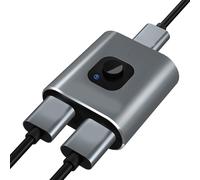 Commutateur HDMI pour joueurs et cinéphiles, commutation manuelle entre appareils avec haute résolution 4K, transmission de données haut débit