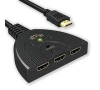 Commutateur HDMI - TD® - 3 Ports - Résolution 4K - Couleurs HDTV - Sélections Multiples