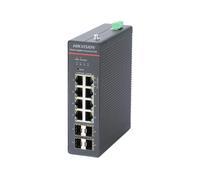 Commutateur Hikvision 12 Ports Gigabit PoE - DS-3T1512HP-SI-8P4F