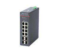 Commutateur Hikvision 12 Ports Gigabit PoE - DS-3T1512HP-SI-8P4F