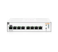 Commutateur HPE Networking Instant on série 1830 8 Ports GB Smart Managed Ethernet de Couche 2 | 8 x 1 G | sans Ventilateur | Cordon Britannique (JL810A#ACC)