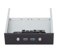 Commutateur Indépendant de L'adaptateur de Panneau Avant USB 3.0 à 2 Ports, Alimentation Standard SATA 15 Broches, pour Le Contrôle de Plusieurs Disques Durs, la Commutation de Plusieurs(PH7)
