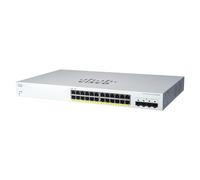 Commutateur intelligent Cisco Business CBS220-24FP-4G | 24 ports GE | PoE complète | Ports SFP 4 x 1G | Garantie matérielle limitée de 3 ans (CBS220-24FP-4G-EU)