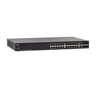 Commutateur Intelligent Cisco SF250-24P avec 24 Ports Fast Ethernet Plus PoE 185 W, Plus 4 Ports Gigabit Ethernet (GbE), Protection à Vie limitée (SF250-24P-K9-EU)