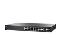 Commutateur Intelligent Cisco SG220-26P, Combine 24 Ports Gigabit Ethernet (GbE) Plus 2 Gigabit Ethernet Mini-GBIC SFP, Protection à Vie limitée (SG220-26P-EU)