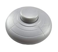 'Commutateur Interrupteur à pied pied Interrupteur entre Interrupteur 1 pôle 2 A Argent (Gris), avec pince "N Protection d'échelle