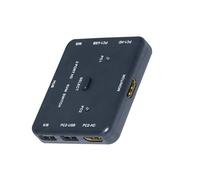Commutateur KVM à 2 ports, séparateur Compatible HDMI 4K, adaptateur de transfert Hub USB, chargeur de téléphone, station d'extension Multiple pour ordinateur LCD