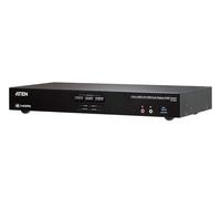 Commutateur KVM Aten 2 ports 4K HDMI double affichage avec audio et hub USB 3.0,