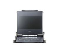 ATEN CL6708MW - Console KVM avec commutateur KVM - 8 ports - USB - 17.3" - rack-montable - 1920 x 1080 Full HD (1080p) @ 60 Hz - 300 cd/m² - 650:1 - 8 ms - DVI-I - 1U