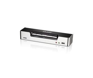 Commutateur KVM Aten CS1794 Argent - 4 ordinateurs, HDMI, USB 2.0, Audio, Switch par bouton et raccourcis, HDMI 1080p, multi-OS