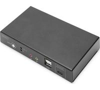 Commutateur KVM DIGITUS 2 ports 4K30Hz,USB-C/USB/HDMI in/out