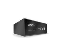 LINDY Commutateur kvm dvi-i single link dual head usb 2.0 & audio 2 ports G
