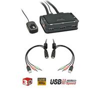 Commutateur kvm hdmi 2 ordinateurs 4k