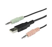 StarTech.com Commutateur KVM HDMI à 2 ports avec câbles incorporés - USB 4K 60Hz