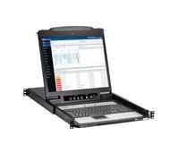 Commutateur KVM IP 16 ports avec console LCD 19", version allemande