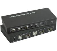 Commutateur KVM SpeaKa Professional 2 ports HDMI USB 1920 x 1080 Pixel, 3840 x 2160 Pixel