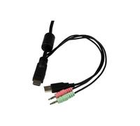StarTech Commutateur KVM SV211HDUA – HDMI, 2 ports USB pour 2 PC, audio, câbles, auto‑alimenté