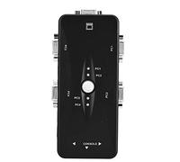 Commutateur KVM USB 2.0 à 2 ports VGA, boîtier de commutation manuel, commutateur vidéo VGA avec commande par bouton, adaptateur de partage Plug and Play pour deux ordinateurs, auc (4 bouchées)