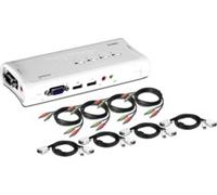 Commutateur KVM USB 4 PC + audio Trendnet ''TK-409K'' TrendNet