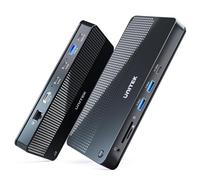 Commutateur KVM USB C HDMI 4K @ 60 Hz Unitek Switches Selector 2 ordinateurs partageant moniteur HD, souris, clavier, imprimante, scanner, adaptateur de commutateur à un bouton avec 2 câbles USB C