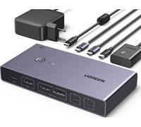 Commutateur KVM USB-C UGREEN CM732 2xPC 2xMoniteurs, 4K@60Hz, USB 3.0, PD100W