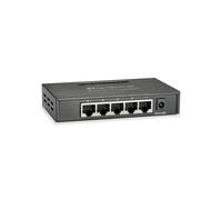 Commutateur LevelOne GEU-0523 Non-Géré 5 Ports Gigabit Ethernet 10/100/1000, Boîtier Métal, Table MAC 2000 Entrées, 10 Gbit/s, IEEE 802.3az, Montage Mural